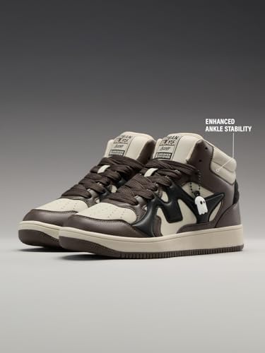 Image of The Souled Store UBZ Ascend: Men and Boys High Top Sneakers | Colourblocked Trainer with Durable PU, Padded Collar & Superior Grip Outsole