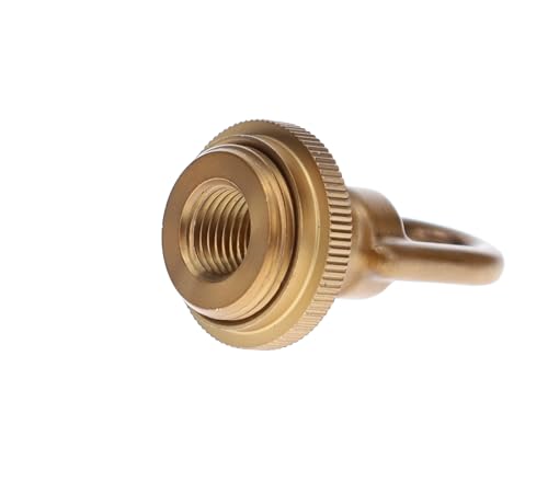 Image of B&P Lamp Cast Antique Brass Finish Screw Collar Ceiling Light Canopy Plate Kit