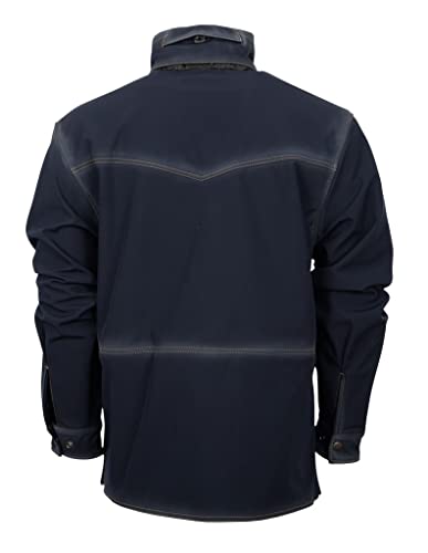 STS Ranchwear Western Jacket Boys Water-Resist Enzyme Navy STS93752