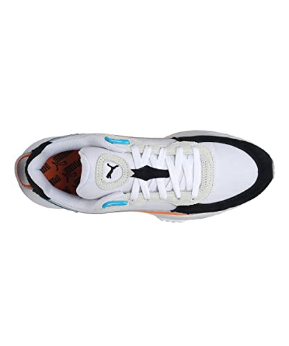 Image of Puma Unisex-Adult, Wild Rider Rollin', White-Orange Glow, Sneaker, 5.5UK, (38151703)