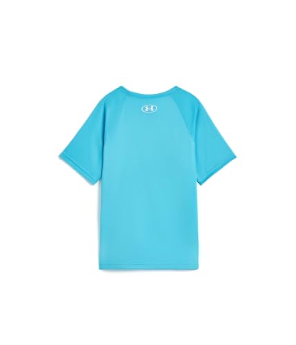 Image of Under Armour Boys' Tech Hybrid Printed Fill Short-Sleeve T-Shirt