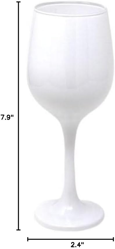 Vikko Decor White Wine Glasses: 11 Oz Fancy Stemware - Thick & Durable - Dishwasher Safe - Great For Wine Tasting - Set Of 12 Decorative Goblets - Image 6