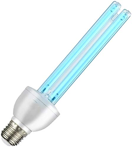 Household UVC Ultraviolet Cleaning Light, Compact UV 220V 25W Lamp Bulb Remote Control Timer E26/E27 Base for Home Nursery Hospital