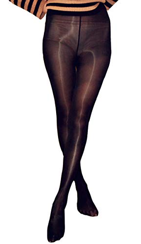 KFFYEYE Women's Control Top Thickness Stockings Pantyhose, Ultra Shimmery Stretch Plus Footed Tights