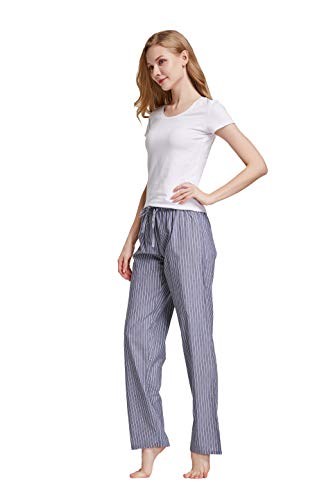 Image of CYZ Women's 100% Cotton Woven Poplin Sleep Pajama Pants