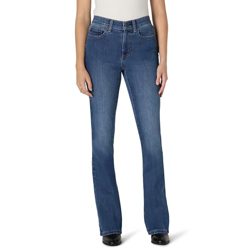 Amazon Essentials Women's High Stretch Slim-Fit Mid-Rise Bootcut Jean