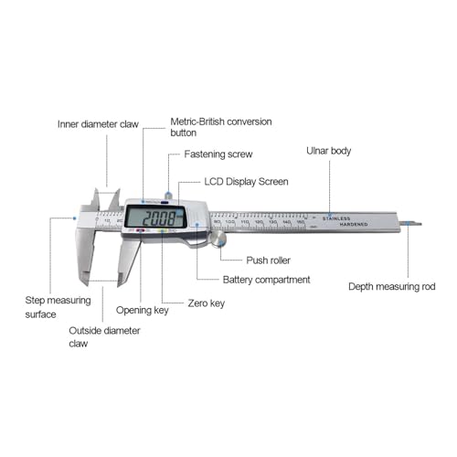 Digital caliper 150 mm pour mesurer précisément sans vous tromper de dimension