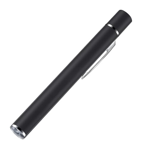 Penriter Pupillenleuchte Medizinisch, Aufladbar USB Diagnostikleuchte mit Pupillenmessgerät und Lineal, LED Stiftlampe mit Taschenclip und 2 Lichtquellen für Krankenschwester Studentische Ärzte