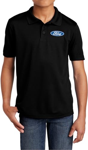 Ford Oval Chest Print Youth Polo Shirt