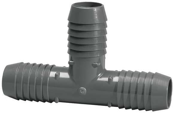 PVC Tee, Insert, 1-1/2 in Pipe Size