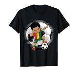 Dabbing Kid Soccer Bolivian Flag Bolivia Roots Bolivia T-Shirt