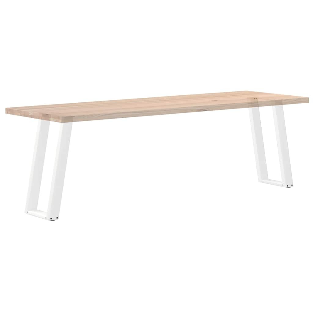 vidaXL Patas para Consola en Forma de U (2 Unidades), Color Blanco, 28 x (72-73) cm, Acero