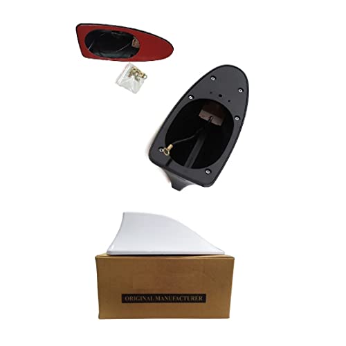 Image of Shark Fin Roof Antenna Aerial ABS AM /FM Radio Signal Compatiable with Creta T-2 White