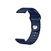 Produktbild LRJBFC 20mm Silikonband für Samsung Galaxy Watch Active 2 für Huawei Uhr GT 2 für Ehre Magic Watch 2 Amazfit BIP GTS GTR Gear Sport Band (Band Color : Navy, Band Width : 22mm)