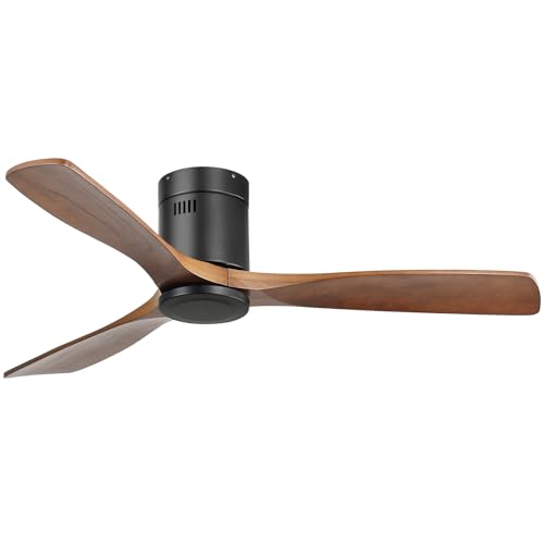 CACI Mall 52 Inch Solid Wood Ceiling Fan without...