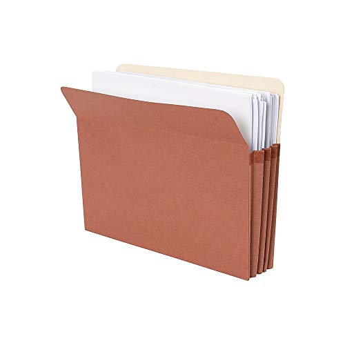 Staples 418293 Expanding File Pockets 3.5-Inch Expansion Letter Size Brown 25/Bx #TOP1