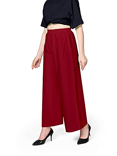 Image of Pranjal Women's Premium Regular Fit Rayon Palazzo - Free Size, Fits Up to 2XL, Stylish & Comfortable (Plazo P)