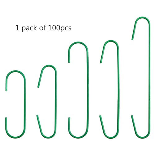 Xinsheinelry 100pcs Christmas Ornament Hooks C Shaped Hook Christmas Tree Hanging Hook Supplies for Home Party New Year