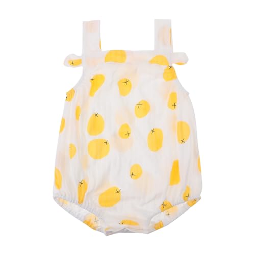 GALPADA Camisola de Verano para Ñiño de Algodón Tirantes, Diseño Adorable y Superficie Transpirable, Adecuado para Recién Nacidos en Temporada de Verano