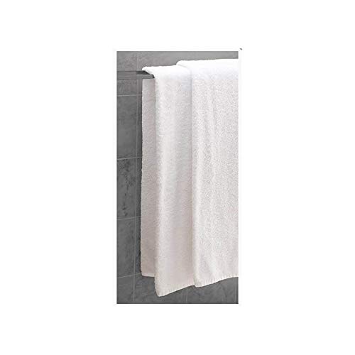 Lot de 10 Serviettes de Bain 70 x 140 cm Blanches 100% Coton 500 g/m2
