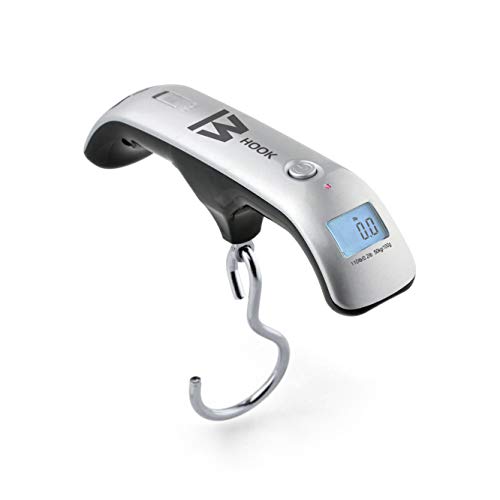 Truweigh - Hook Digital Luggage Scale - 110lb x 0.2lb - Silver