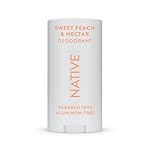 Native Deodorant | Natural Deodorant Seasonal Scents for Women and Men, Aluminum Free with Baking Soda, Probiotics, Coconut Oil and Shea Butter | Sweet Peach & Nectar