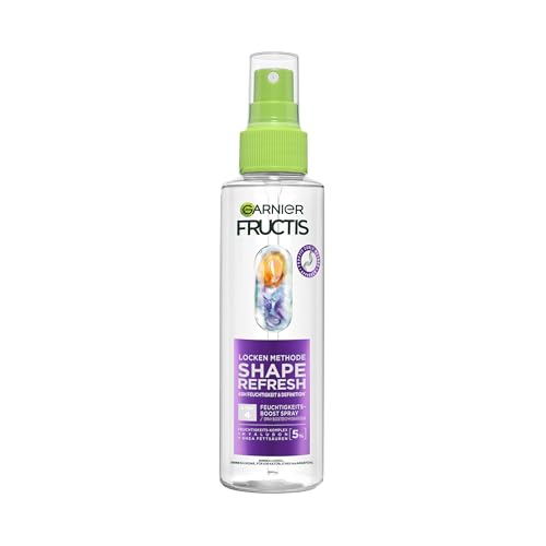 Garnier Spray hidratante para todo tipo de rizos, definición y rebote, con ácido hialurónico y karité, vegano, sin siliconas, método de rizos de fructis, 1 x 150 ml