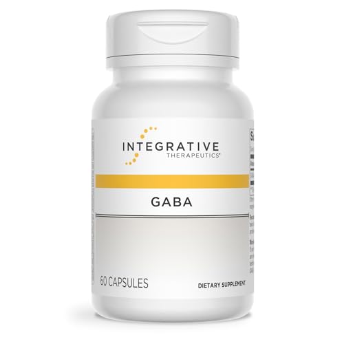 Integrative Therapeutics GABA - Brain Health Supplement That Supports Nerve Cell Function* - Support Neurochemical Balance & Neurotransmitter Production* - Dairy-Free - 60 Capsules (60 Servings)