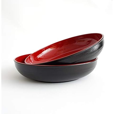 OTSUMAMI TOKYO Multi Purpose Japanese Shallow Bowl Plate for Chirasi Sushi, Fine White Noodles, Salads, Snacks and Japanese confectionery. 7.75 in. 27.7 fl oz. Made in Japan (2) Cover