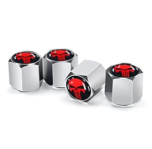 Ajxn 4er Pack Totenkopf Ventilkappen