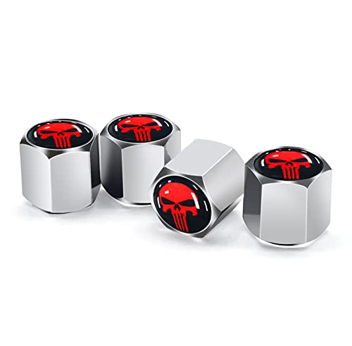Ajxn 4er Pack Totenkopf Ventilkappen