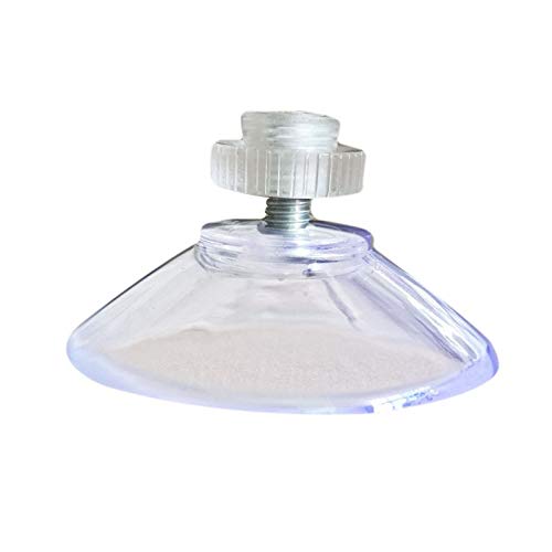 Yeefant 12Pcs with M4 Thread 40mm Suction Cups, with Knurled Nut Clear for Kitchen Large Strong Suction Cup Hooks Screw Rubber Strong Suction Cup Replacements Bathroom Suction Cup Wall Hooks Hangers