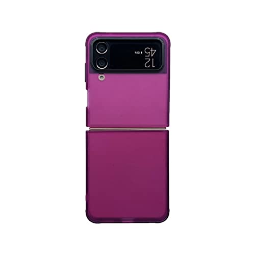 Coque Samsung Galaxy Z Flip 3 silicone violet mat de protection antichoc ENILSA