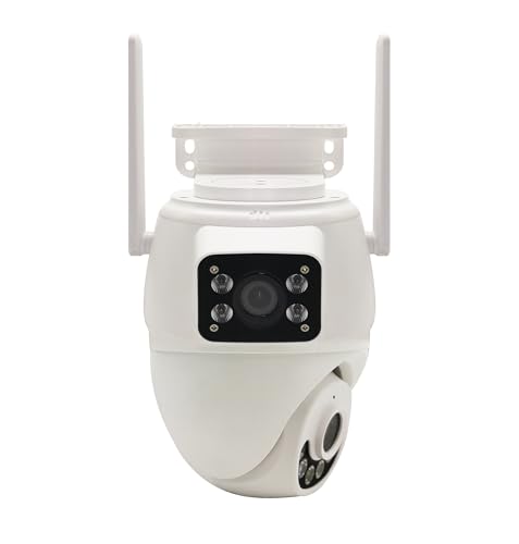 KYF Double Caméra IP – Extérieure Rotative PT motorisée 3MP+3MP WiFi 2,4Ghz