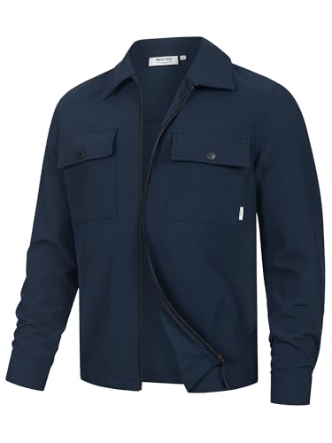 Overshirt extensible homme pour look urbain décontracté en soirée et week-end