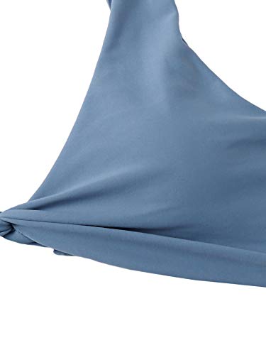 Verdusa Women's Twist Front Bikini Set High Cut Thong Tied Back Two Piece Swimsuit3