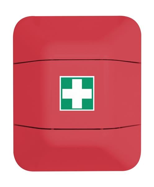 Eichner 9127-01114 - Armario de diseño para extintor, Defi y botiquín de primeros auxilios, tamaño 527 x 433 x 225 mm, color rojo