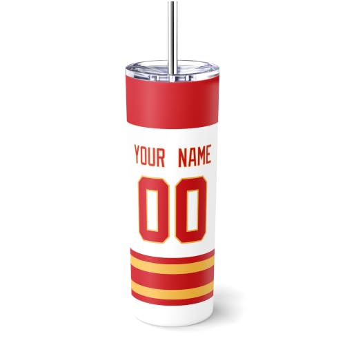 Image of ANTKING Calgary Tumbler 20oz Travel Mug Custom Name Number Gifts | Stainless Steel Insulated Coffee Cup for Men Women