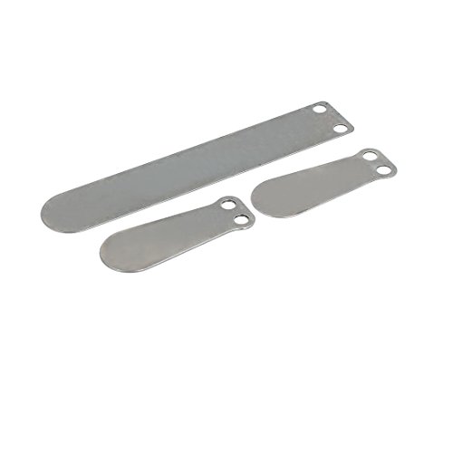 sourcingmap 100mm Length Cast Steel Air Compressor Valve Plate Fitting Set 3 in 1