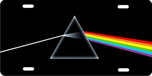 ATD Design LLC Novelty Front Plate Prism Rainbow Colors Decorative Vanity Aluminum car tag 12 x 6 inches