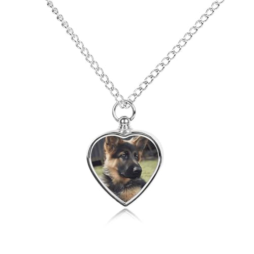 Collier funéraire pour animal surmonter la perte pendentif deuil cendres berger allemand