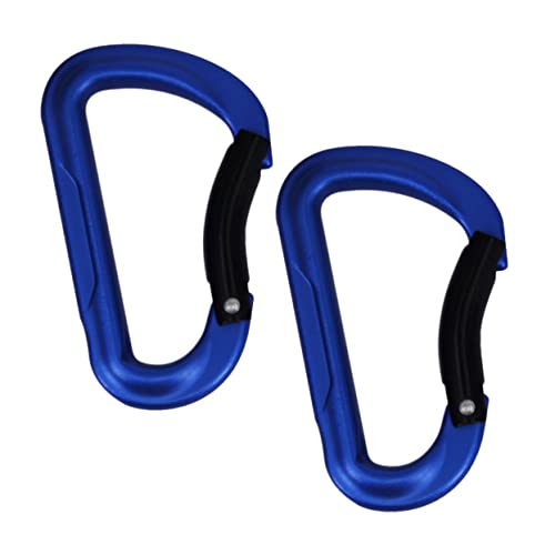 HEMOTON 2pezzi Moschettoni Resistenti Bloccaggio Sicurezza Connettori Maglie Rapide per Funi Maglie Rapide