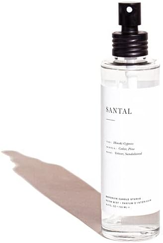 Brooklyn Candle Studio Santal Room Mist - Long Lasting Fragrance Spray for Body & Linens, Sandalwood, Cedar & Pine, Air Freshener for Bathroom & Bedroom, Clean Ingredients - Image 3