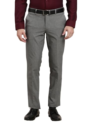 Pantalon formel ajusté stretch homme polyviscose solide Turtle