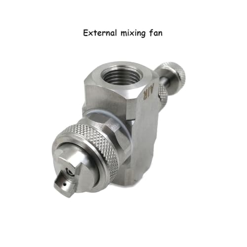 Boquilla de chorro de niebla atomizadora de aire de 1/4" con mezcla externa en abanico 3