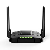 【Newest 2021】 Smart WiFi Router High Speed Gigabit Dual Band 2.4GHz and 5GHz AC1200 Wireless Router for Home and Gaming Coverage up to 3500 sq.ft and 40 Plus Devices