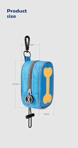 Yutry&lyin Dog Poop Bag Holder, Hands-Free Clip Shovelling Special Waste Bag Pet Waste Bag Dispenser (Dog Bag Not Included) (Blue) - Image 2