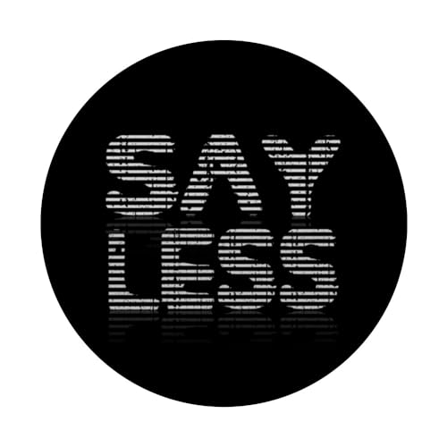 Say Less, motivational quote, have confidence, words matter PopSockets Swappable PopGrip, Black - Image 3
