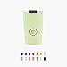 Cool Bottles - Vaso Térmico de Acero Inoxidable 330 ml - Pastel Green - Tapa Hermética - Vaso para Café - Bebidas Frías 16 Horas y Calientes 8 Horas - Libre de BPA