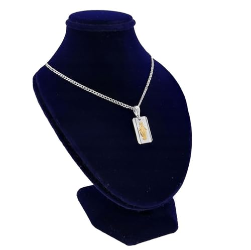 Pendentif médaillon Marie argent 925 poli ne ternit pas bijou mixte - 2